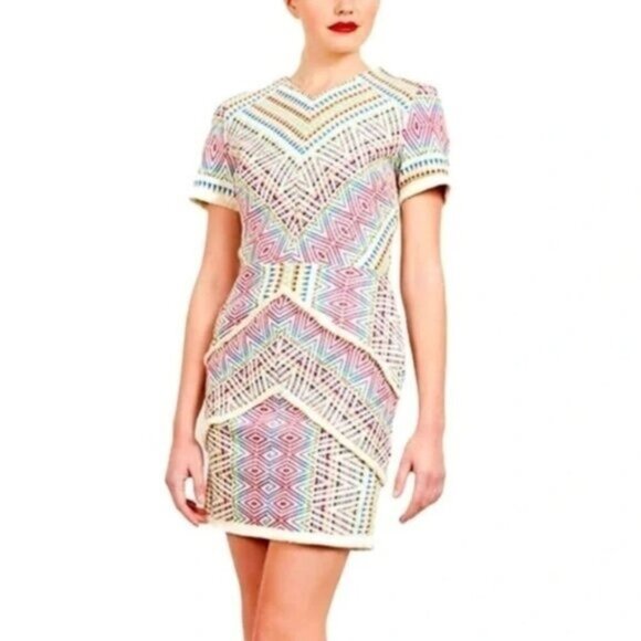 NWOT- Adelyn Rae - Jaylene Woven Shift Dress - Picture 1 of 13